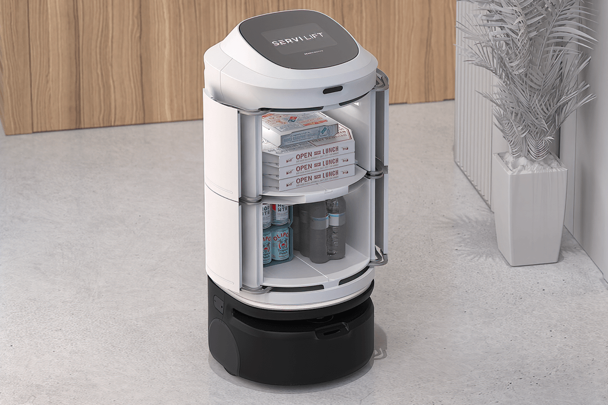 SERVI Mini food service robot table bussing tub