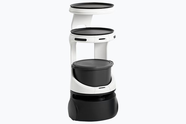 SERVI food service robot for restaurant table food delivery and dish bussing