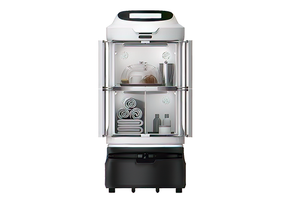 SERVI PLUS's food service robot for restaurant table food delivery and dish bussing