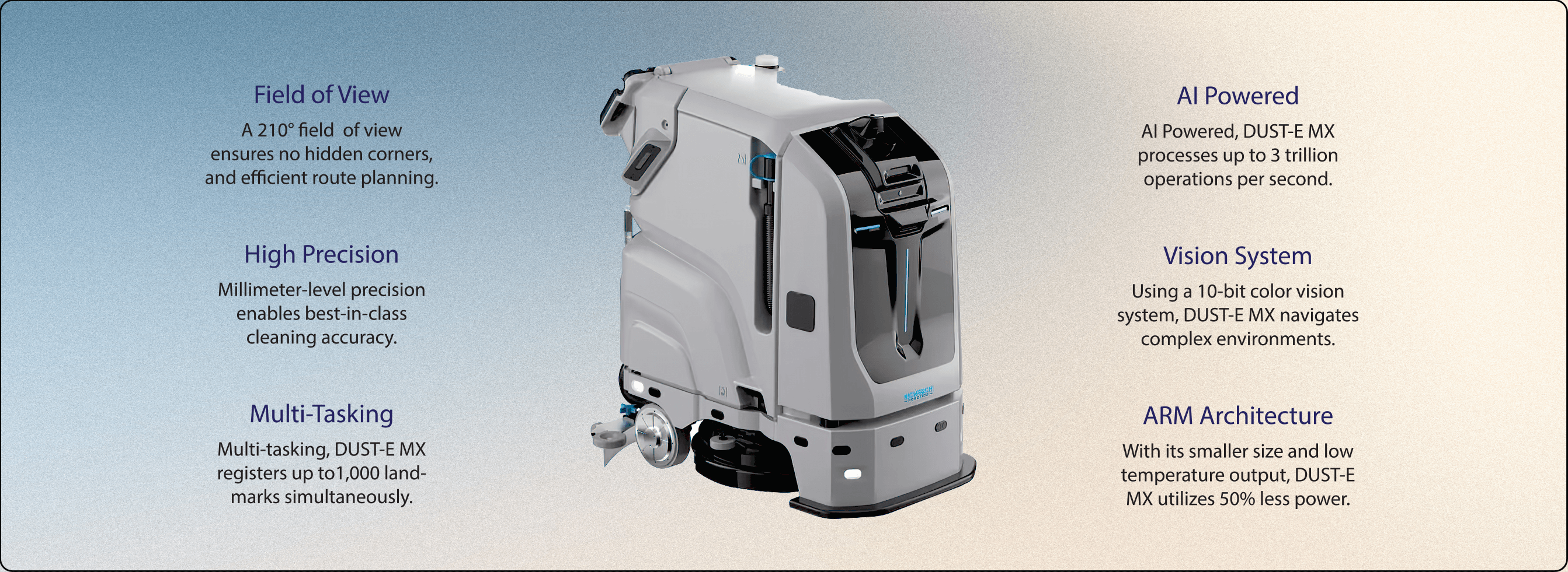 Commercial Cleaning Robot DUST-E MX - from Richtech Robotics